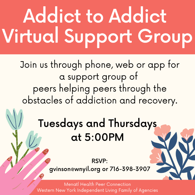 Mental Health Connection: Addict to Addict Support Group – PUSH Buffalo